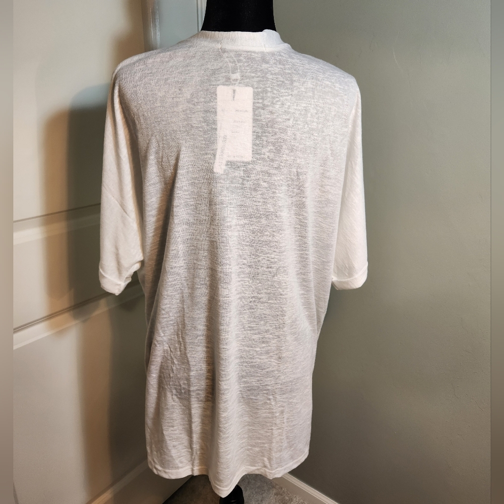 😀 White Open-Front Cardigan - Picture 2 of 10